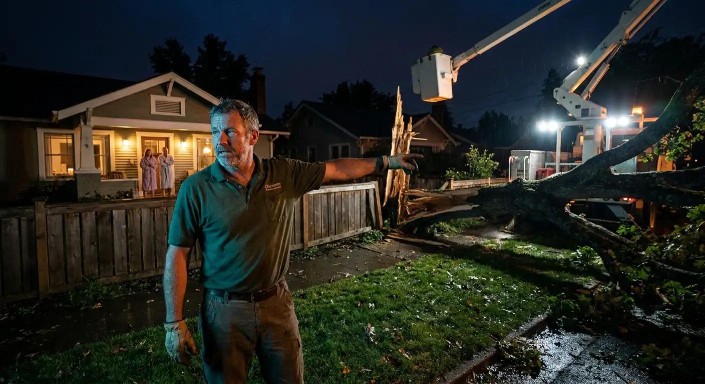 emergency tree removal cost on a job site for local service businesses