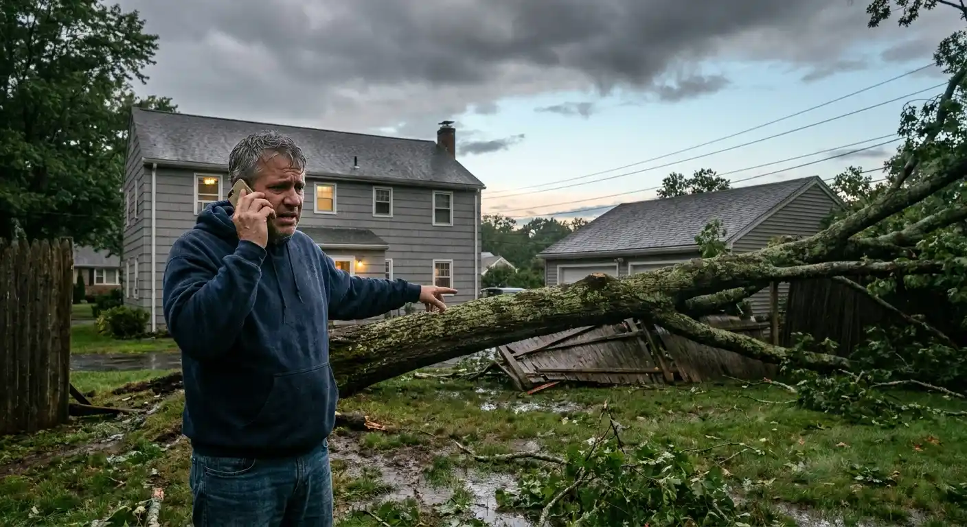 storm damage tree removal cost on a job site for local service businesses